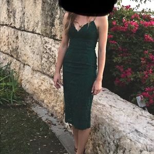 Bardot Gia Lace Green dress XS